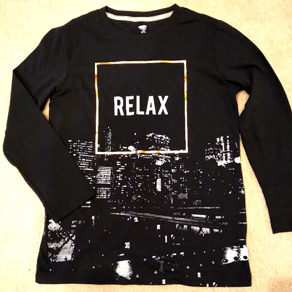 Old Navy Long Sleeve Graphic Boys Shirt
